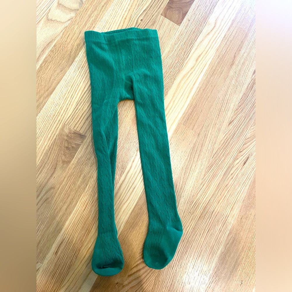 Little stocking co green tights